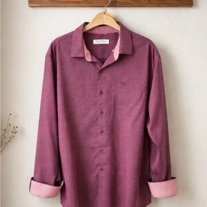 Tommy Bahama Men's Button-Down Shirt in Plum